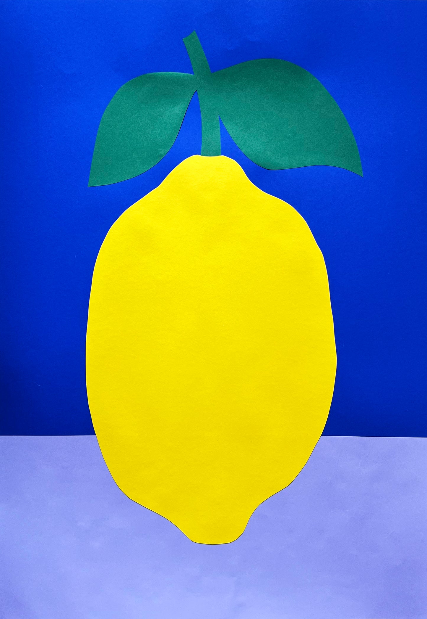 Big Lemon With Two Leaves
