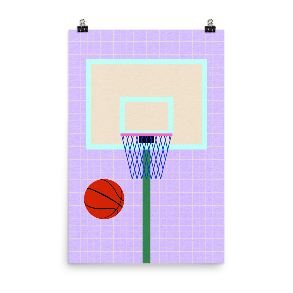 Poster Art Print Illustration – New York Basketball (in)