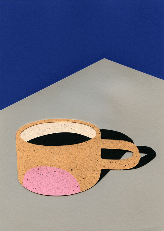 Cup Of Coffee Pink Dot