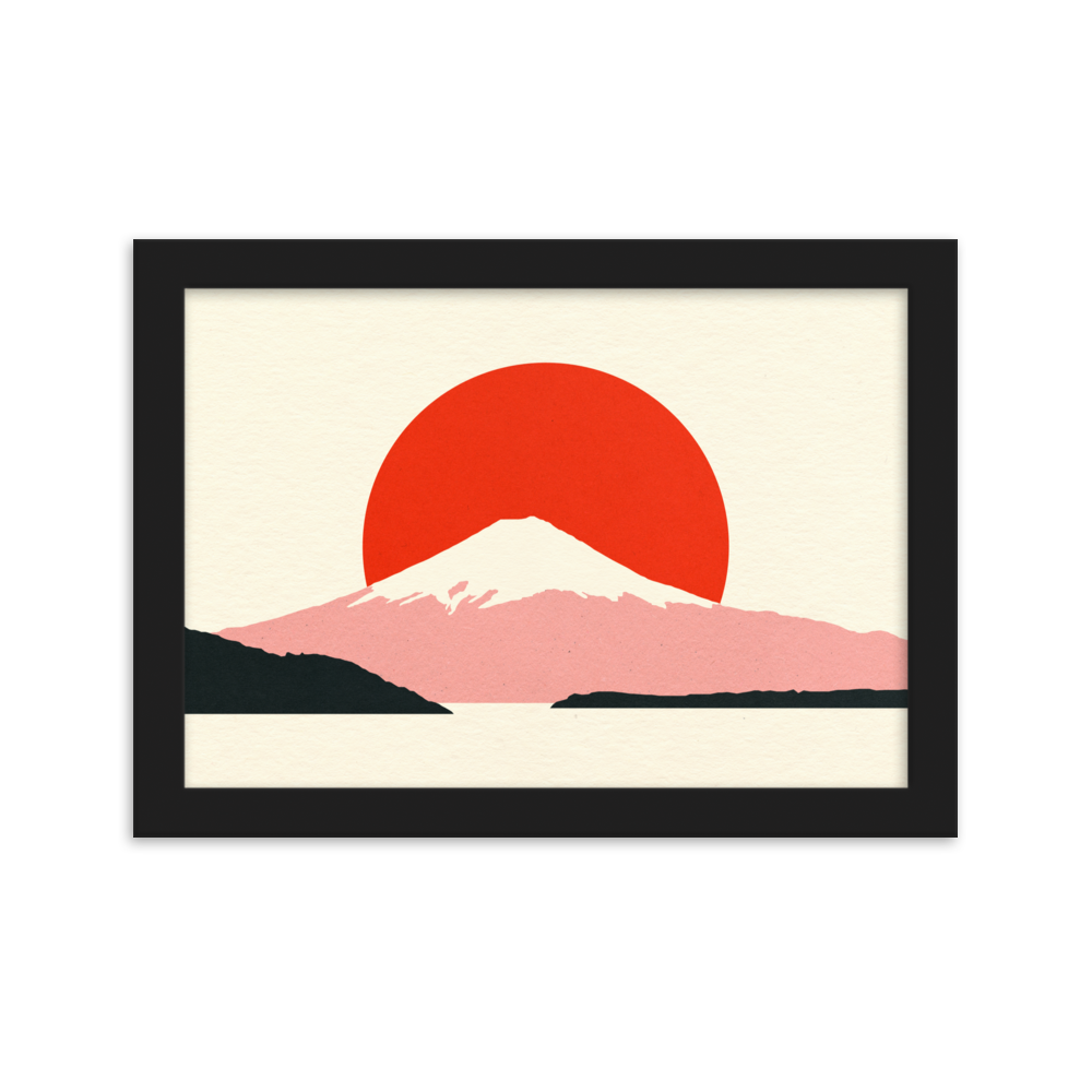 Framed Fine Art Print – Fuji Sun