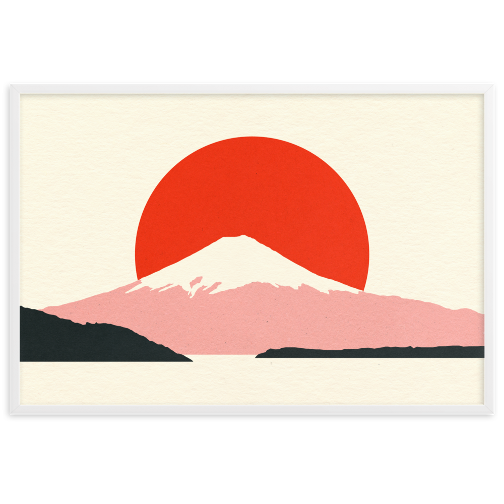 Framed Fine Art Print – Fuji Sun