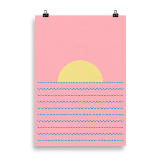 Poster Art Print Illustration – Every Day The Sun Rises